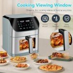 DEIME 8.5 QT Electric Air Fryer with 10 Presets