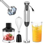 Bonsenkitchen Handheld Immersion Blender with Food Processor