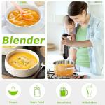 Bonsenkitchen Handheld Immersion Blender with Food Processor