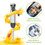 Bonsenkitchen Handheld Immersion Blender with Food Processor