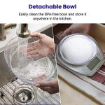 Etekcity Digital Kitchen Scale with Bowl, 11lb/5kg
