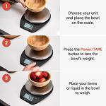 Etekcity Digital Food Scale with Bowl - 11lb