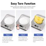 Digital Kitchen Scale for Cooking and Baking