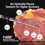 Smart Bluetooth Meat Thermometer with 4 Probes