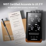 Smart Bluetooth Meat Thermometer with 4 Probes