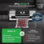 FRESKO Automatic Vacuum Sealer with Built-in Cutter