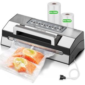 LIWUNON Automatic Food Vacuum Sealer with Cutter