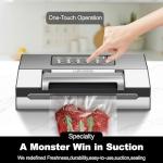 LIWUNON Automatic Food Vacuum Sealer with Cutter