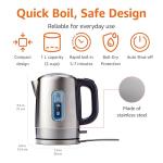 Amazon Basics 1L Electric Kettle, Fast Boil