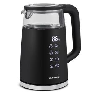 Elite Gourmet 1.7L Electric Tea Kettle, Black