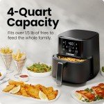 Chefman 4QT Touchscreen Air Fryer - Black