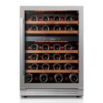 24-Inch Dual Zone Wine Fridge for 52 Bottles