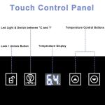 ROVSUN 16-Bottle Wine Cooler with Digital Control