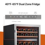 24-Inch Dual Zone Wine Fridge for 52 Bottles