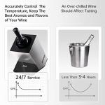 Single Bottle Electric Wine Cooler, Stainless Steel