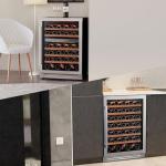 24-Inch Dual Zone Wine Fridge for 52 Bottles