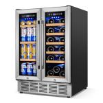 FoMup 24-Inch Dual Zone Wine Beverage Cooler