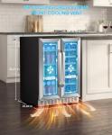 EORICE 24-Inch Dual Zone Beverage Cooler 21 Bottles