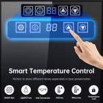 KingChii Freestanding Wine Cooler with Glass Door