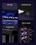 Icyglee 25-Bottle Wine Cooler with Adjustable Temp