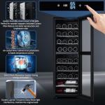 Mini Wine Cooler with Dual Zone Temperature Control