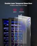 Icyglee 25-Bottle Wine Cooler with Adjustable Temp