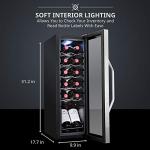 Ivation 12-Bottle Wine Cooler with Lock