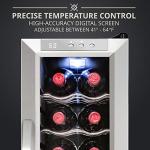 Ivation 12-Bottle Wine Cooler with Lock
