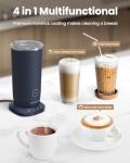 SIMPLETASTE 4-in-1 Electric Milk Frother and Steamer