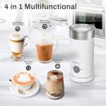 SIMPLETASTE 4-in-1 Electric Milk Frother & Steamer