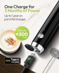 Rechargeable Milk Frother for Lattes and Cappuccinos