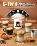5-in-1 Electric Milk Frother and Steamer