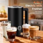 Kourice 4-in-1 Electric Milk Frother & Steamer