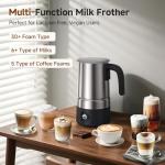 AMZCHEF All-in-1 Milk Frother and Steamer