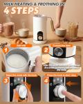 5-in-1 Electric Milk Frother and Steamer
