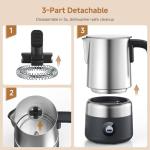 AMZCHEF All-in-1 Milk Frother and Steamer