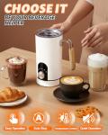 5-in-1 Electric Milk Frother and Steamer