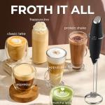 Zulay Kitchen Handheld Foam Maker for Coffee