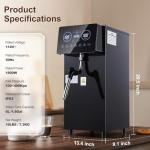 TERUISI 1800W Electric Milk Frother with Display