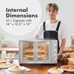 Elite Gourmet French Door 47.5Qt Convection Oven