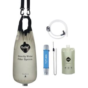 Yuclet Gravity Water Filter System with Straw