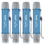 Yuclet Portable Water Filter Straw - 4 Pack