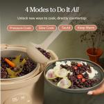 6 Qt Nonstick Multicooker with Touchscreen Controls