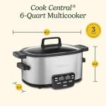 Cuisinart 6-Quart 3-In-1 Multi-Cooker Silver