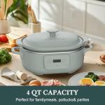 4 Quart Programmable Multi Cooker with Stoneware Pot