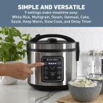 West Bend Multi Cooker with 9 Presets and Steam Basket
