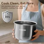 8-Quart 12-in-1 Electric Pressure Cooker - Black