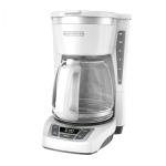 BLACK+DECKER 12-Cup Programmable Coffeemaker, White