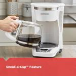 BLACK+DECKER 12-Cup Programmable Coffeemaker, White
