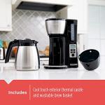 BLACK+DECKER 12-Cup Programmable Coffee Maker, Black/Steel